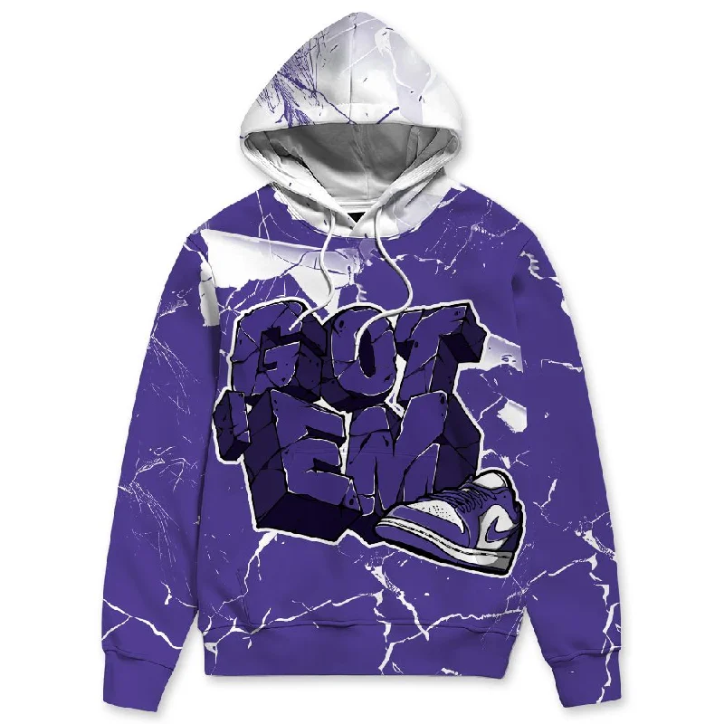 Psychic Purple 1s NastyJamz Hoodie Match Got Em All-Over Print