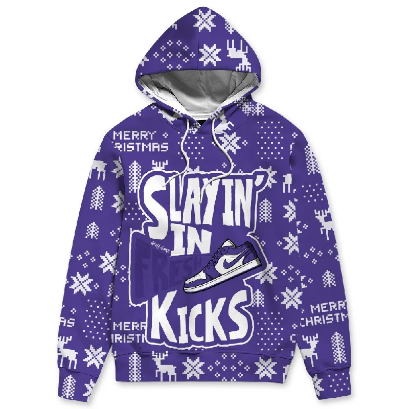 Psychic Purple 1s NastyJamz Hoodie Match Slayin Kicks All-Over Print