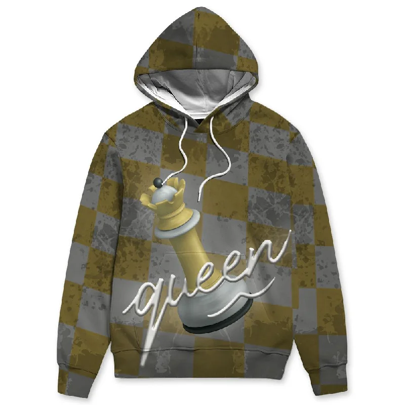 PT Metallic Gold White 12s NastyJamz Hoodie Match Black Queen All-Over Print