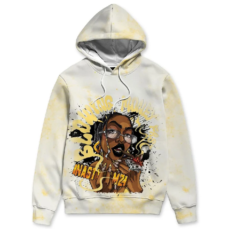 PT Metallic Gold White 12s NastyJamz Hoodie Match Blowing Money Fast Girl All-Over Print