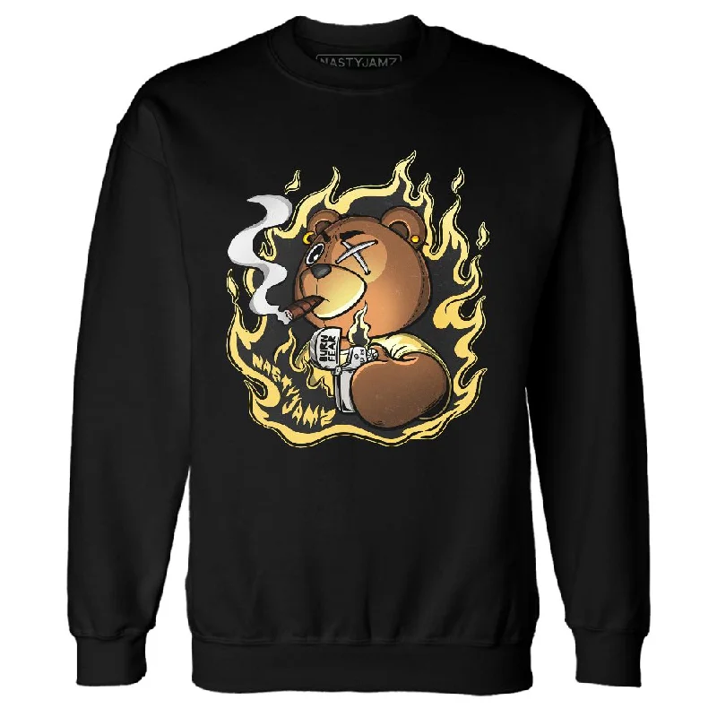 PT Metallic Gold White 12s NastyJamz Sweatshirt Match BER Burn Fear