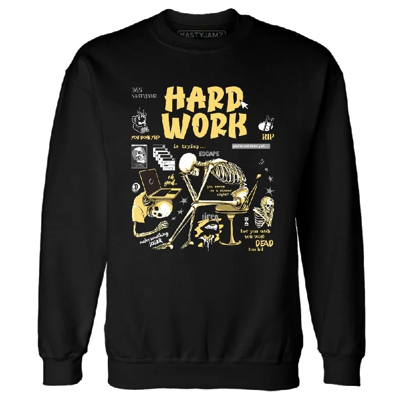 PT Metallic Gold White 12s NastyJamz Sweatshirt Match Hard Work