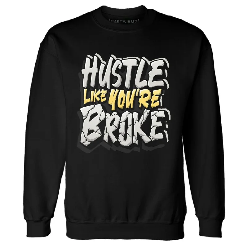 PT Metallic Gold White 12s NastyJamz Sweatshirt Match Hustle Like Broke