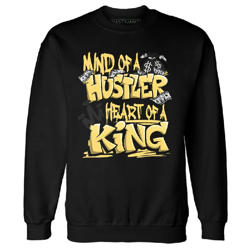 PT Metallic Gold White 12s NastyJamz Sweatshirt Match Hustler Heart King