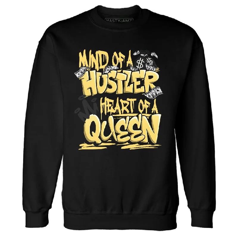 PT Metallic Gold White 12s NastyJamz Sweatshirt Match Hustler Heart Queen