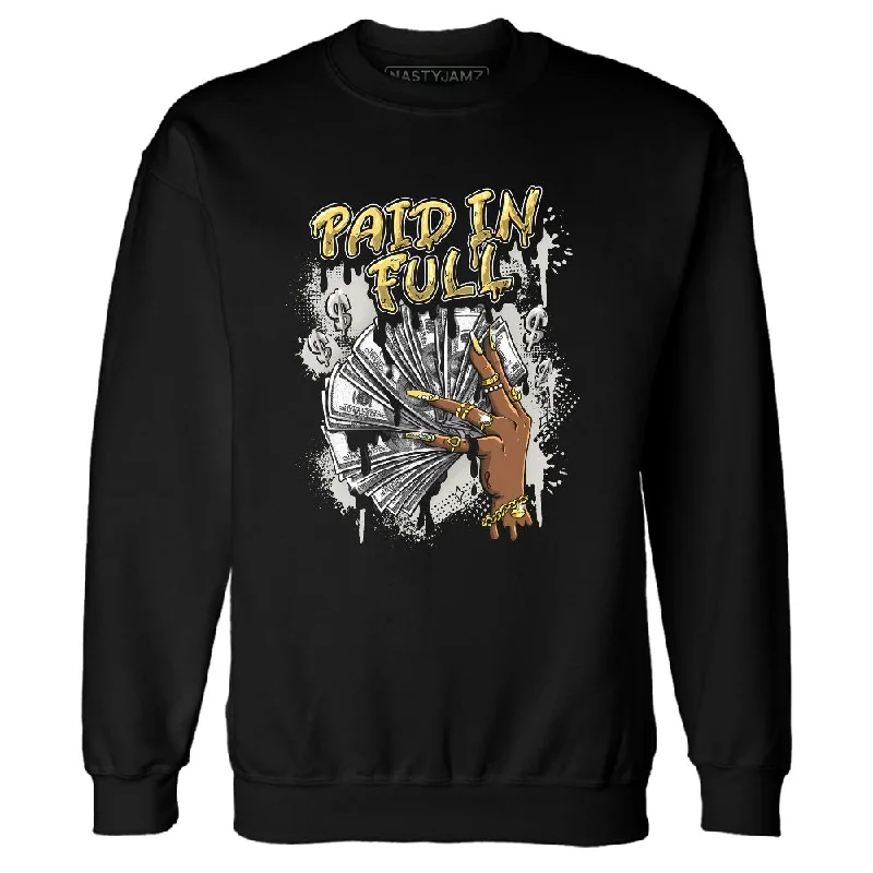 PT Metallic Gold White 12s NastyJamz Sweatshirt Match Paid In Full