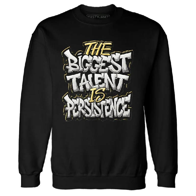 PT Metallic Gold White 12s NastyJamz Sweatshirt Match Persistence Is Talent