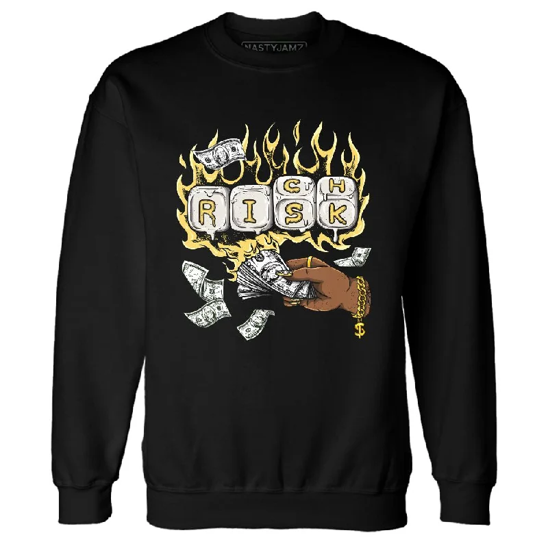 PT Metallic Gold White 12s NastyJamz Sweatshirt Match Rich Or Risk