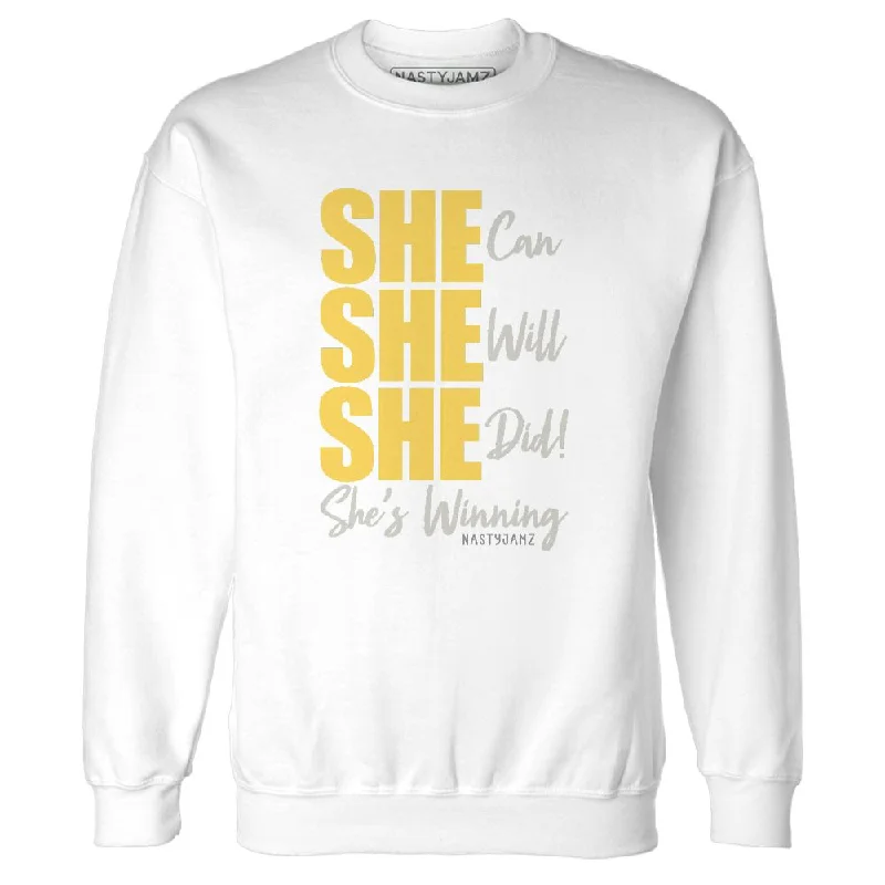 PT Metallic Gold White 12s NastyJamz Sweatshirt Match SHE