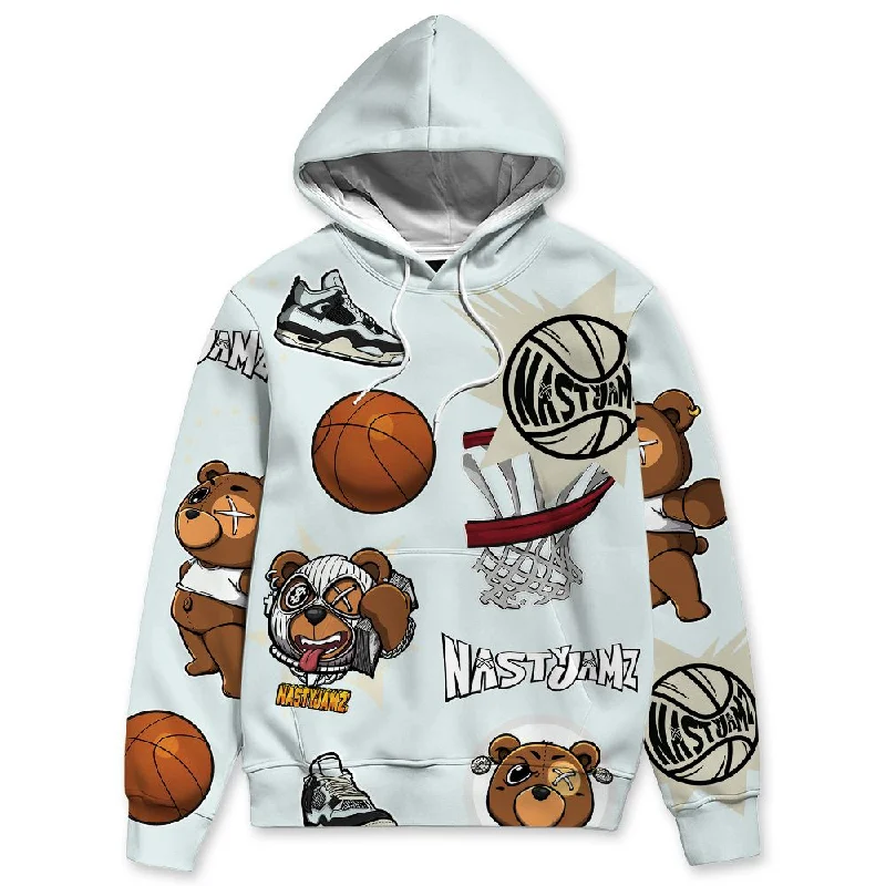 Pure Platinum 4s NastyJamz Hoodie Match BER Icon Wallpapers All-Over Print