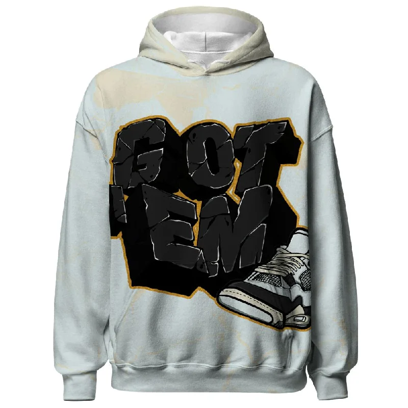 Pure Platinum 4s NastyJamz Hoodie Match Got Em All-Over Print