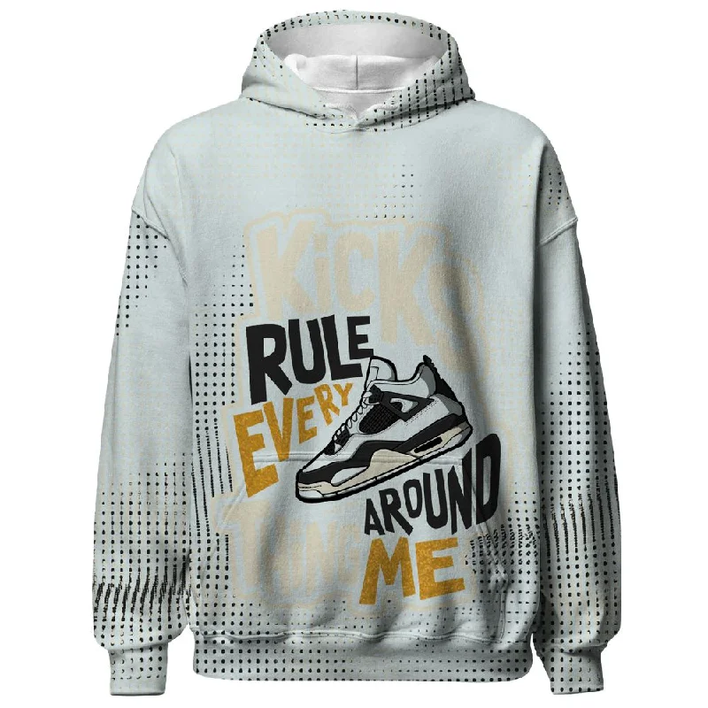 Pure Platinum 4s NastyJamz Hoodie Match Kicks Rule All-Over Print