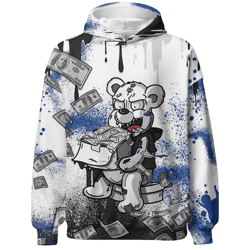 NastyJamz Quaiii 54 3s Hoodie Match Cash Money Splash Paint All-Over Print