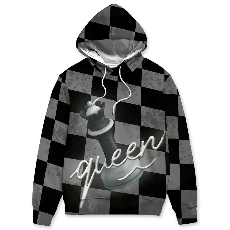 Reverse Metallic 5s NastyJamz Hoodie Match Black Queen All-Over Print