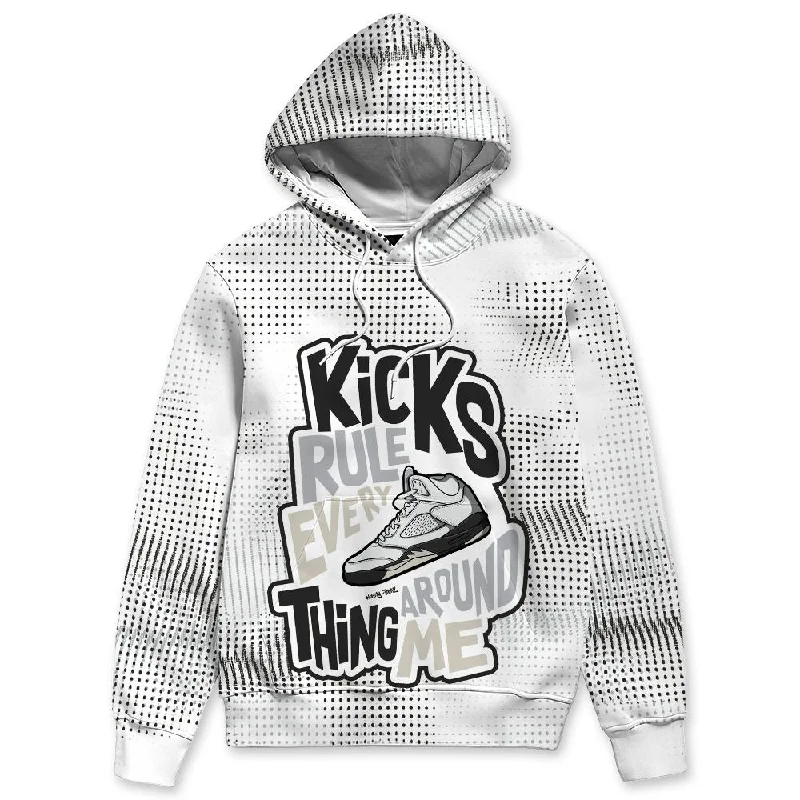 Reverse Metallic 5s NastyJamz Hoodie Match Kicks Rule All-Over Print