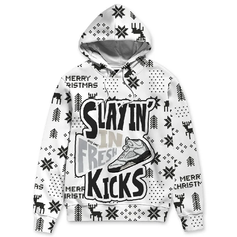 Reverse Metallic 5s NastyJamz Hoodie Match Slayin Kicks All-Over Print