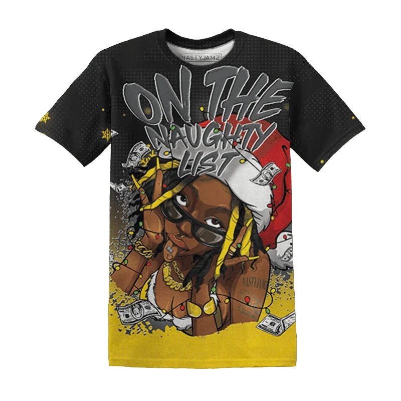 Unisex Everyday Fashion Essentials Thunder 4s NastyJamz T-Shirt Match Xmas Naughty List All-Over Print
