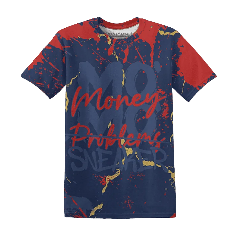 Minimalist Unisex Fashion Essentials NastyJamz VaporMax Plus Midnight Navy Gold Black T-Shirt Match MO sneaker All-Over Print