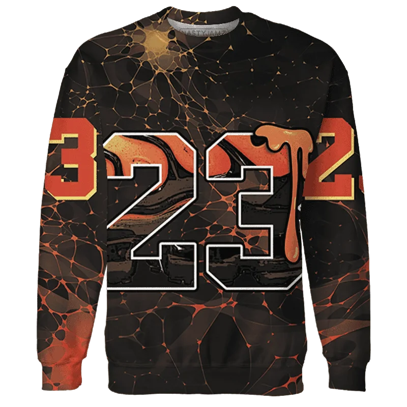 NastyJamz VaporMax Crimson Total Orange Plus Sweatshirt Match 23 Sneaker All-Over Print