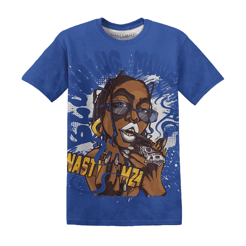 Versatile Unisex Layering Pieces NastyJamz VaporMax Game Royal Blue T-Shirt Match Blowing Money Fast Girl All-Over Print