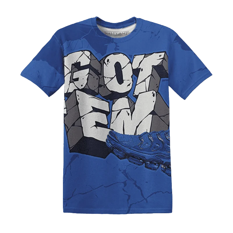 High-Quality Unisex Basics For Everyday Wear NastyJamz VaporMax Game Royal Blue T-Shirt Match Got Em All-Over Print
