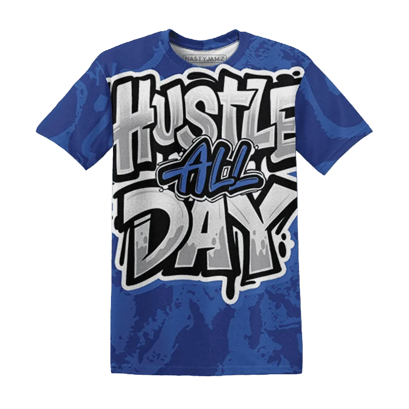 Oversized Unisex Fashion Pieces NastyJamz VaporMax Game Royal Blue T-Shirt Match Hustle All Day All-Over Print