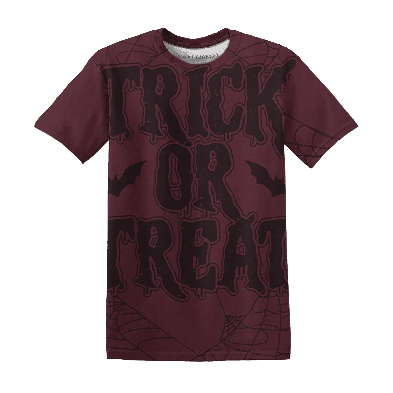 Contemporary Gender-Free Clothing Styles VaporMax Night Maron Burgundy NastyJamz T-Shirt Match Trick Or Treat All-Over Print