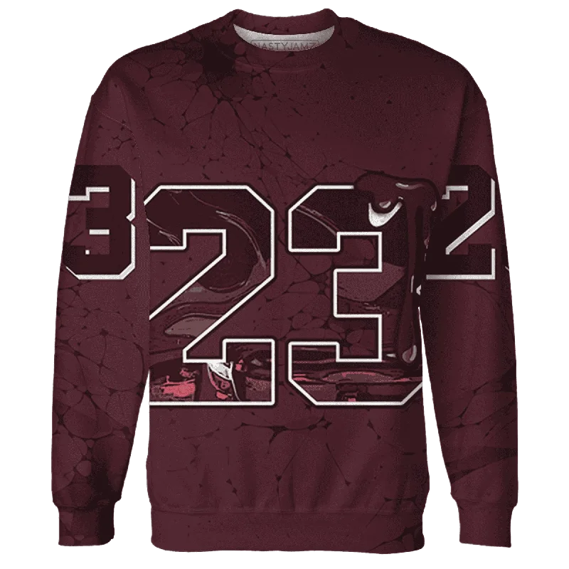 NastyJamz VaporMax Night Maron Burgundy Sweatshirt Match 23 Sneaker All-Over Print