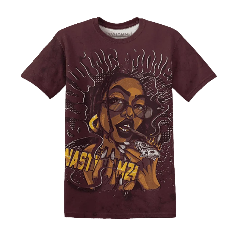 High-Quality Unisex Basics For All Occasions NastyJamz VaporMax Night Maron Burgundy T-Shirt Match Blowing Money Fast Girl All-Over Print