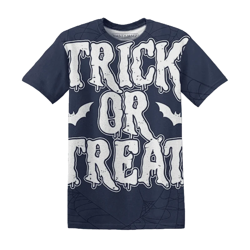 All-Season Unisex Clothing Collection VaporMax Plus Midnight Navy White Metallic Silver NastyJamz T-Shirt Match Trick Or Treat All-Over Print