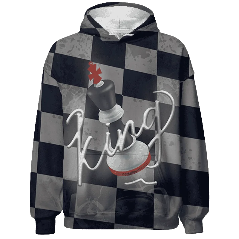 NastyJamz White Navy 6s Hoodie Match Black King All-Over Print