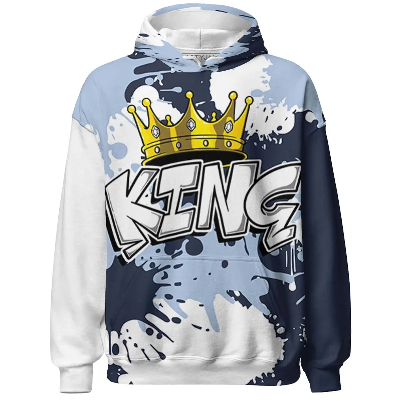 NastyJamz White Navy 6s Hoodie Match KING All-Over Print