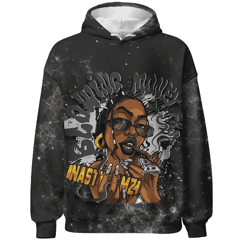 NastyJamz White Thunder 4s Hoodie Match Blowing Money Fast Girl All-Over Print