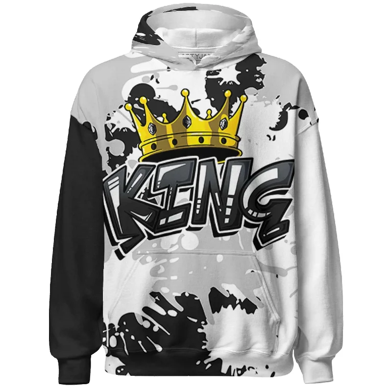 NastyJamz White Thunder 4s Hoodie Match KING All-Over Print