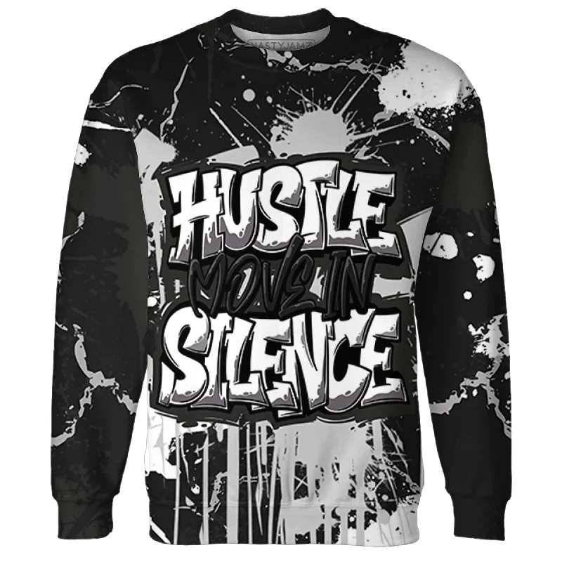 NastyJamz White Thunder 4s Sweatshirt Match Hustle Move In Silence All-Over Print