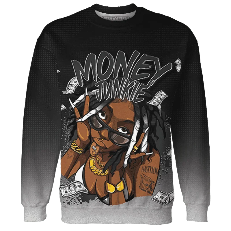 NastyJamz White Thunder 4s Sweatshirt Match Money Junkie All-Over Print