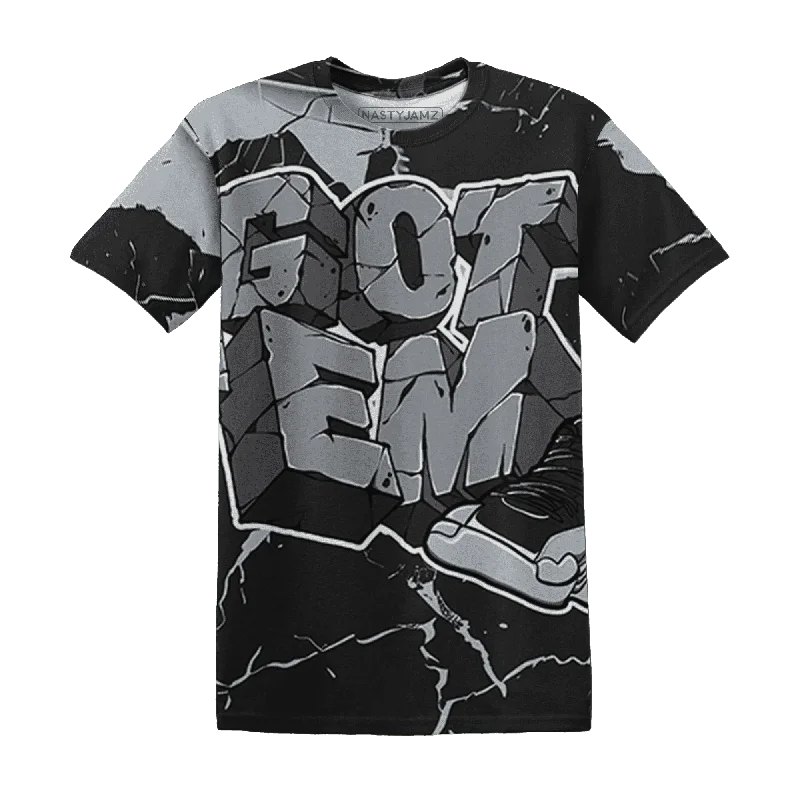 Sustainable And Ethical Unisex Clothing NastyJamz Wolf Grey 12s T-Shirt Match Got Em All-Over Print