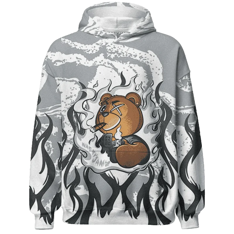 NastyJamz Wolf Grey 1s Hoodie Match BER Burn Fear All-Over Print