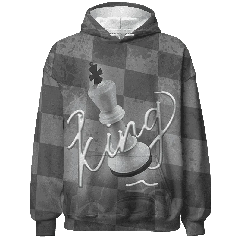 NastyJamz Wolf Grey 1s Hoodie Match Black King All-Over Print