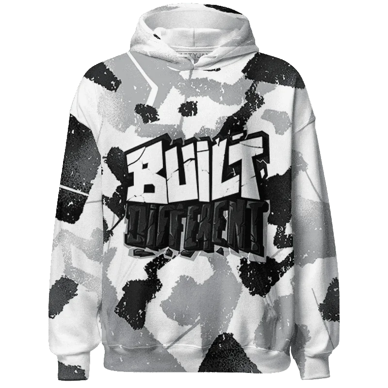 NastyJamz Wolf Grey 1s Hoodie Match Built Different Broken All-Over Print