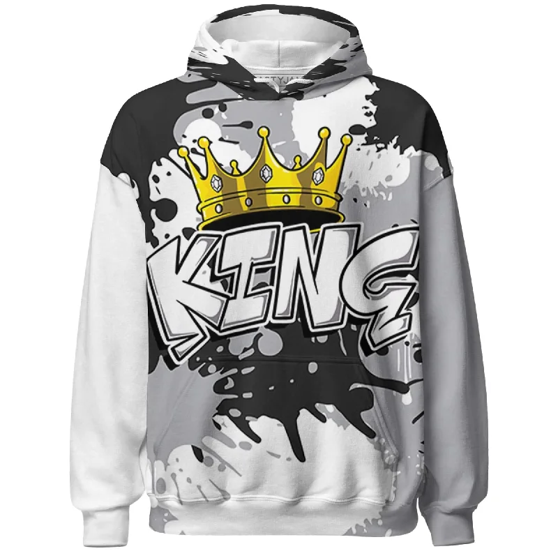 NastyJamz Wolf Grey 1s Hoodie Match KING All-Over Print