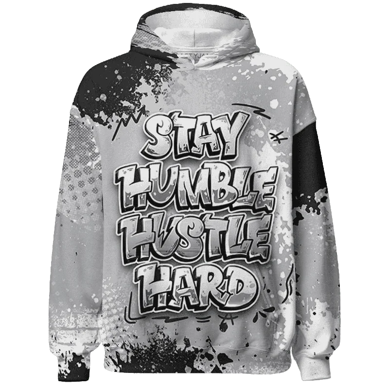 NastyJamz Wolf Grey 1s Hoodie Match Stay Humble Hustle Hard All-Over Print