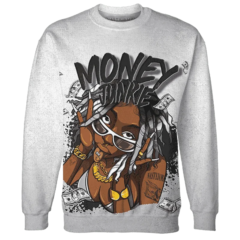 NastyJamz Wolf Grey 1s Sweatshirt Match Money Junkie All-Over Print