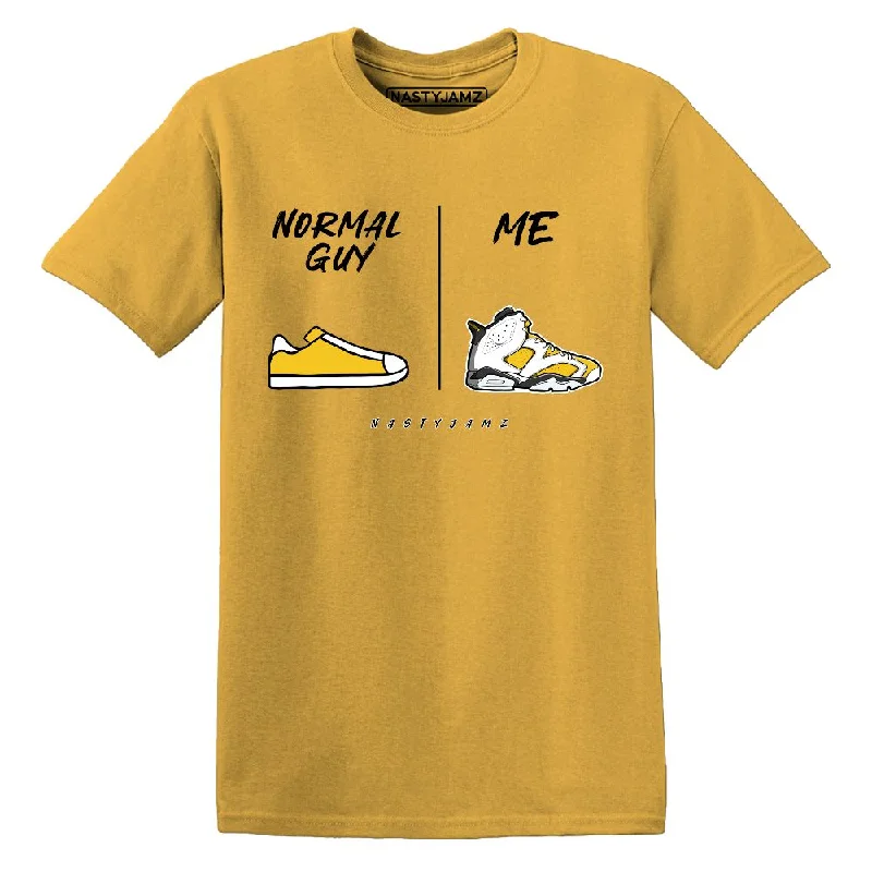 High-Quality Unisex Basics For Everyday Wear Yellow Ochre 6s NastyJamz Premium T Shirt Match Normal Guy Shoe