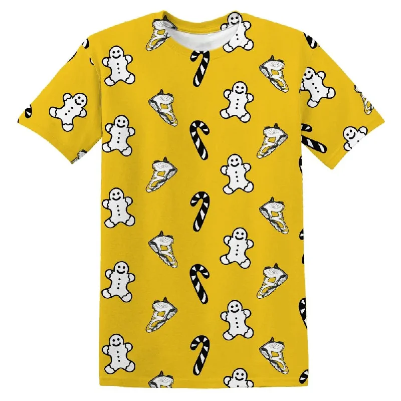 Versatile Unisex Layering Pieces Yellow Ochre 6s NastyJamz T-Shirt Match Candy Cookie Kicks All-Over Print