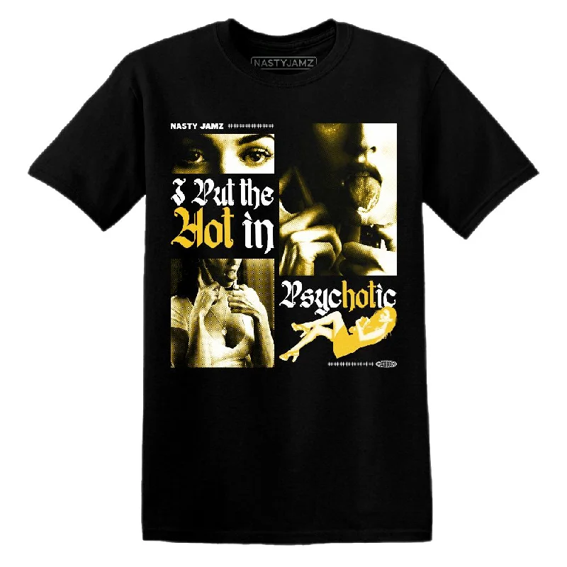 Sleek And Comfortable Unisex Wear Yellow Ochre 6s NastyJamz T-Shirt Match Hot In Psychotic