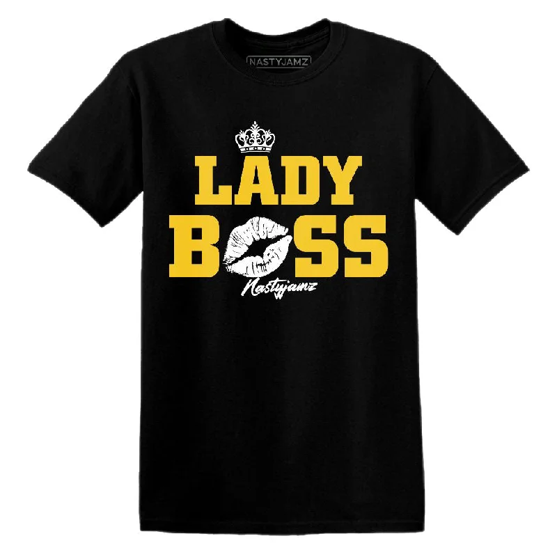 Urban-Inspired Unisex Fashion Trends Yellow Ochre 6s NastyJamz T-Shirt Match Lady Boss