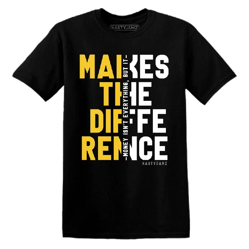 Functional And Stylish Unisex Wear Yellow Ochre 6s NastyJamz T-Shirt Match Money Makes Difference