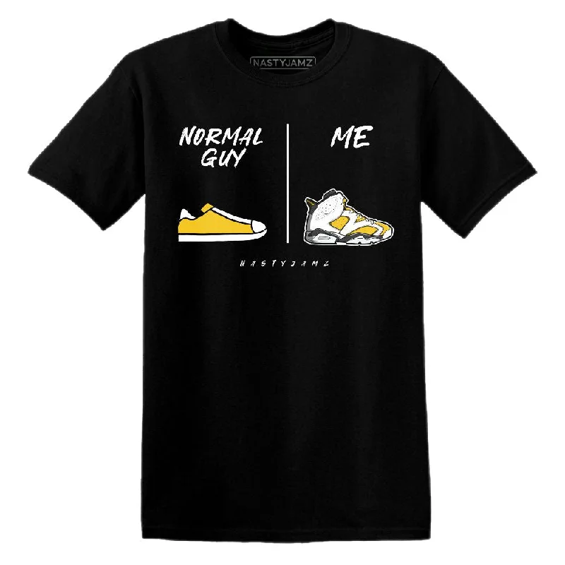 Versatile Unisex Layering Pieces Yellow Ochre 6s NastyJamz T-Shirt Match Normal Guy Shoe